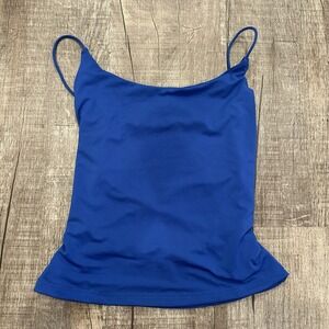 SHEIN Blue Strappy Back Cami‎ Tank Top Size Xs Spaghetti Strap Y2K Club Party